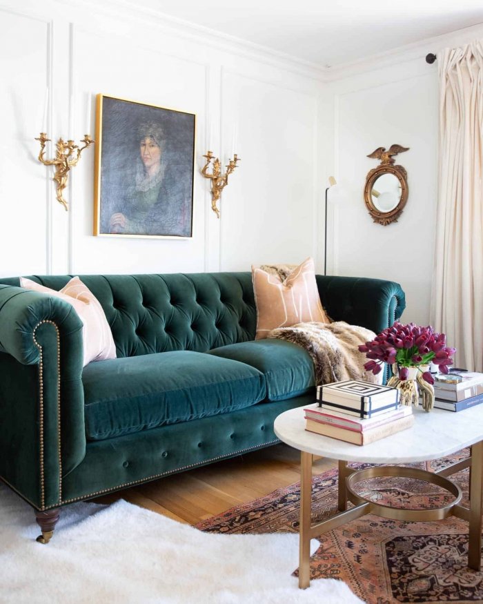 Диван Честерфилд стиль Прованс