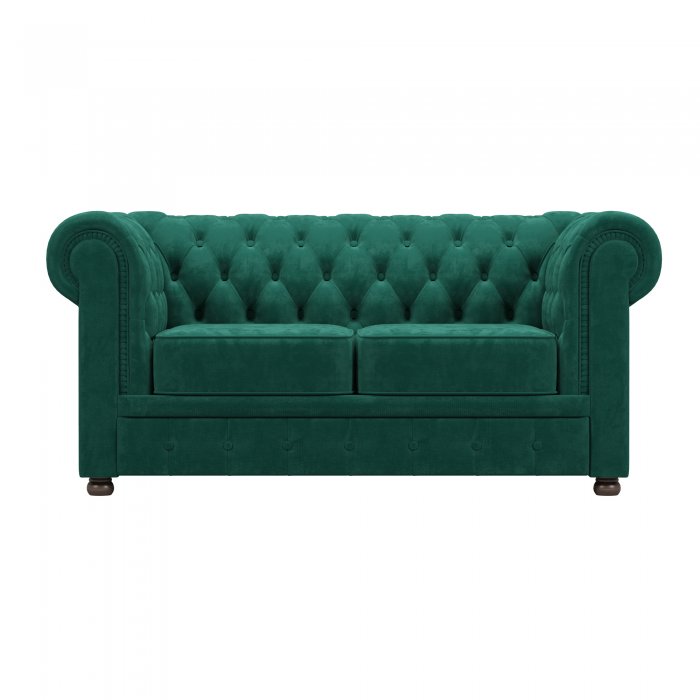 Диван Честер Лайт 2-х местный черный