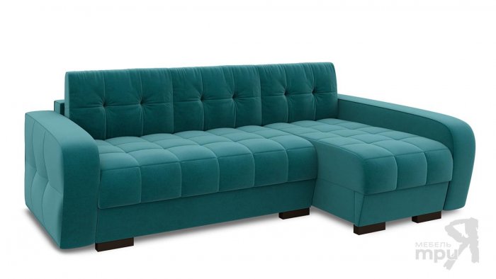 Диван Аспен изумрудный
