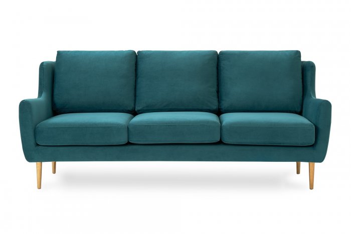 Угловой диван изумрудного цвета