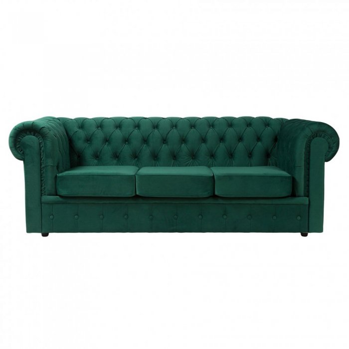 Диван Честерфилд зеленый