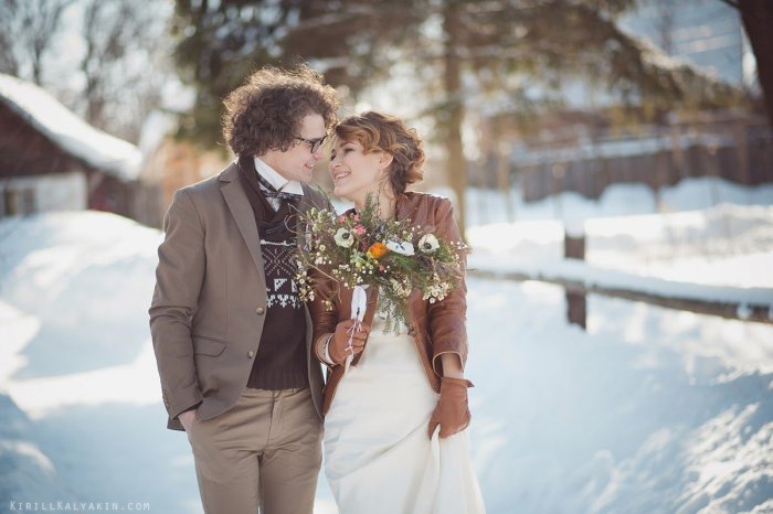 Стильная свадьба зимой