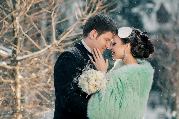 Зимняя Свадебная фотосессия
