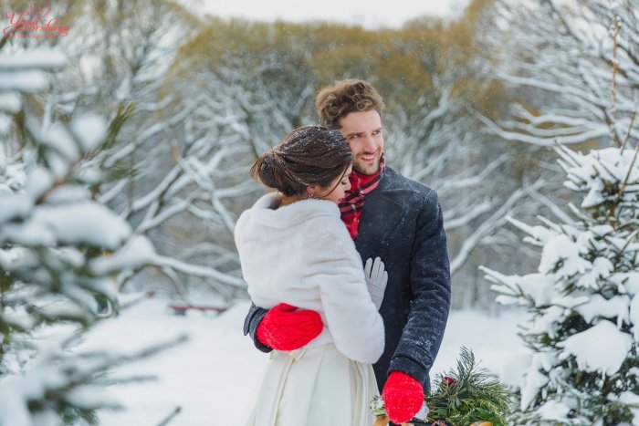 Свадебная фотосессия зимой