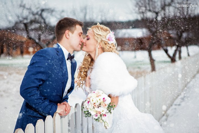 Свадьба зимой фотосессия