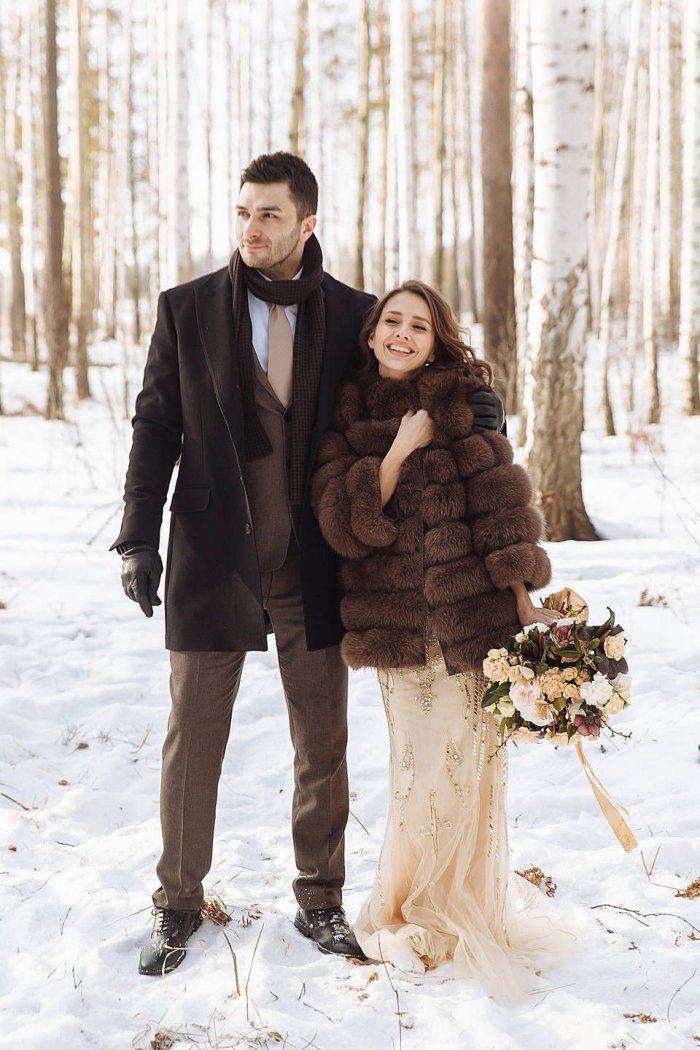 Свадьба зимой красивая