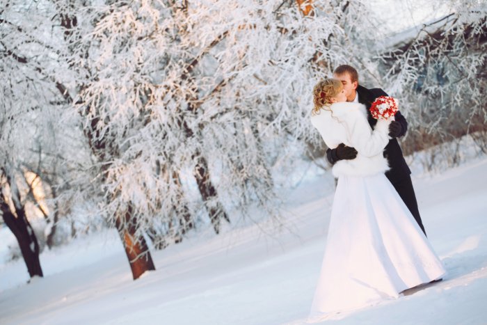 Свадьба зимой красивая