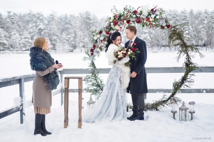 Зимняя Свадебная арка