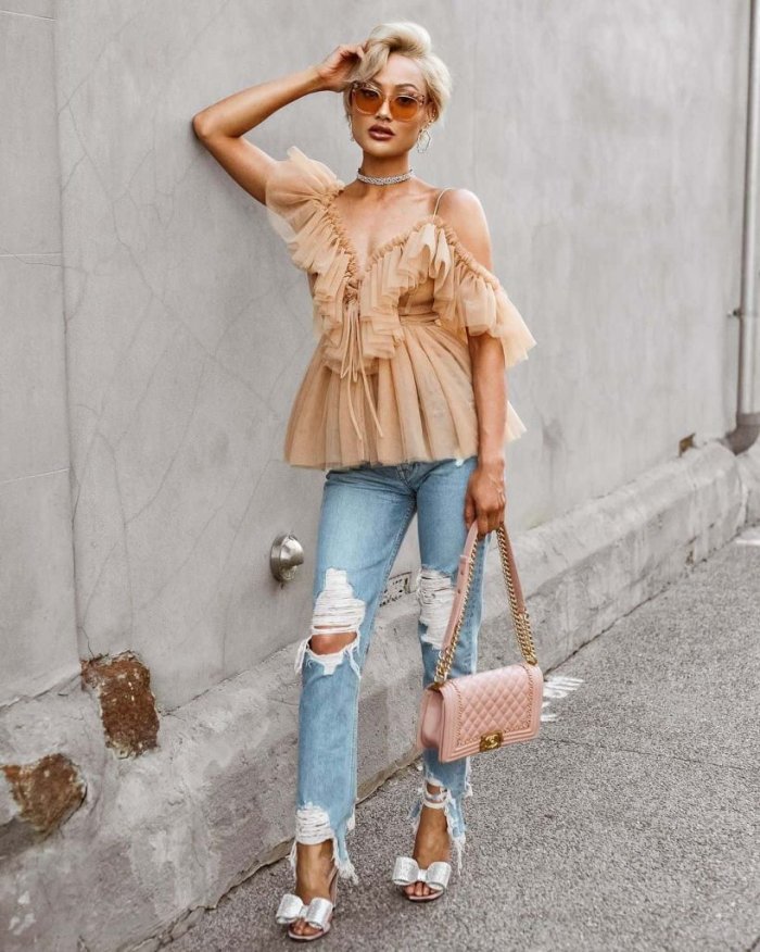 Образ с шортами на лето