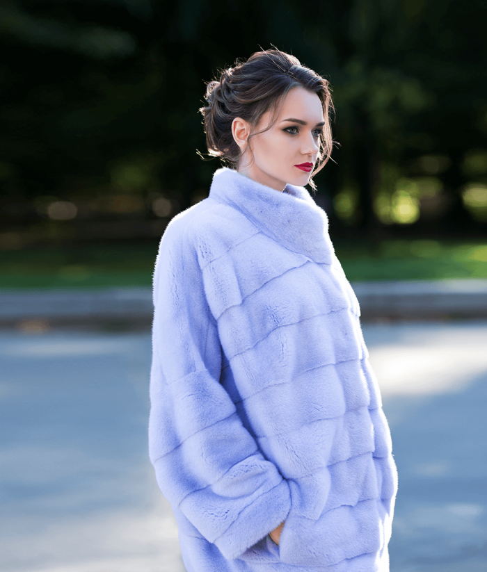 Маргарита Цельсова в шубе