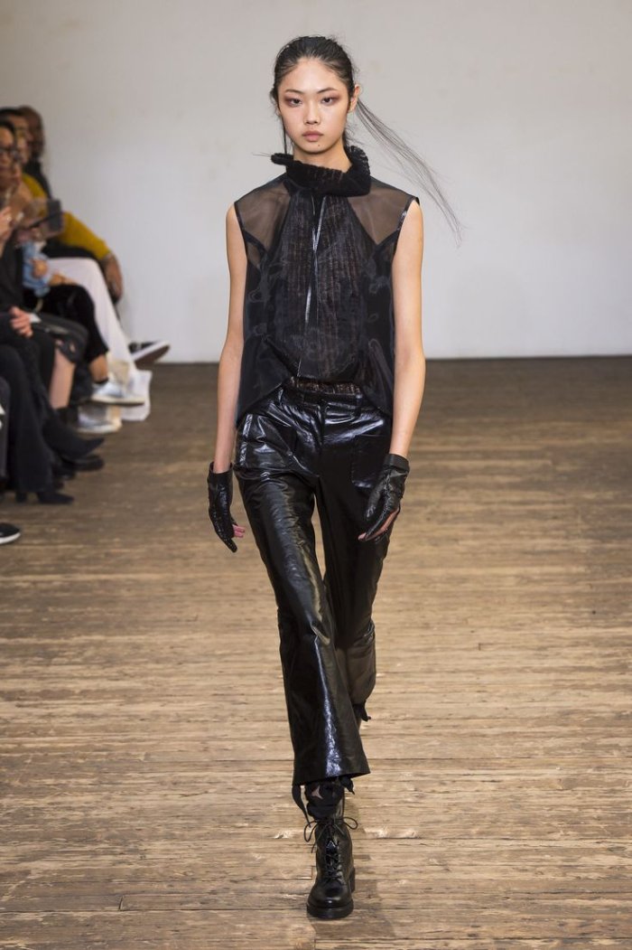 Olivier Theyskens женские кожаные брюки