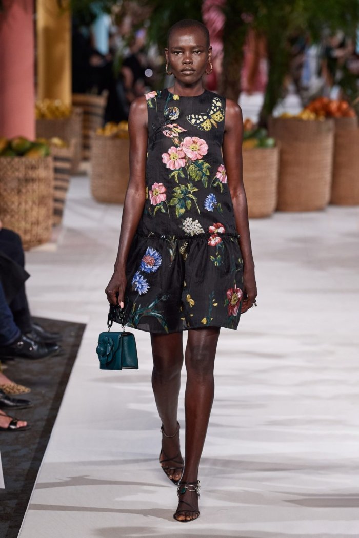 Зеленое платье Оскар де ла рента