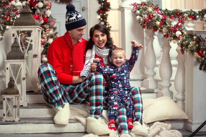 Новый год веселье семья