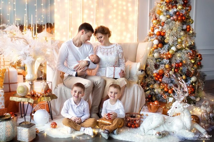 Новогодняя фотосессия хоккеистов