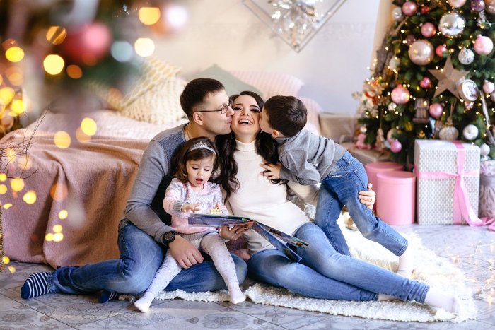 Иркутск семейная фотосессия Новогодняя