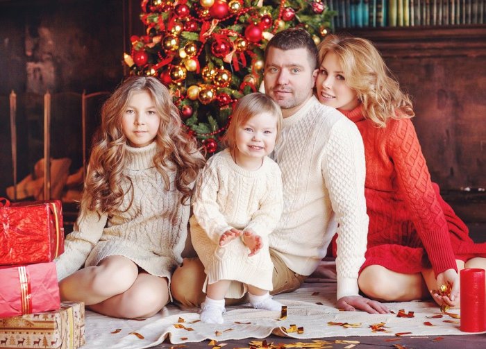 Фотосессия новый год в студии