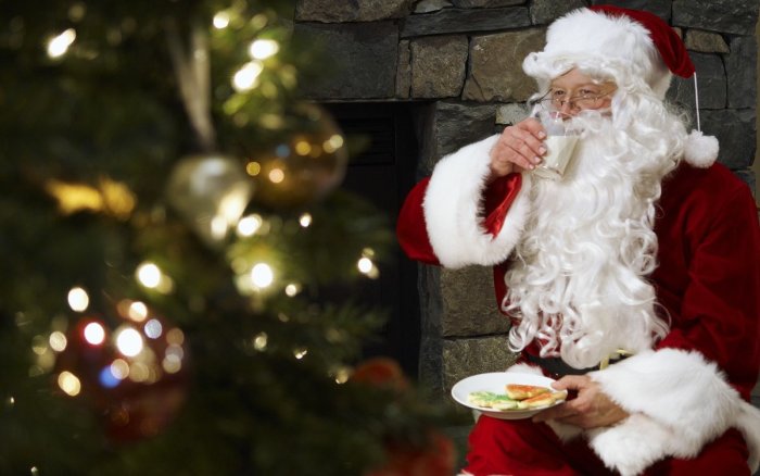 Дед Мороз на кухне