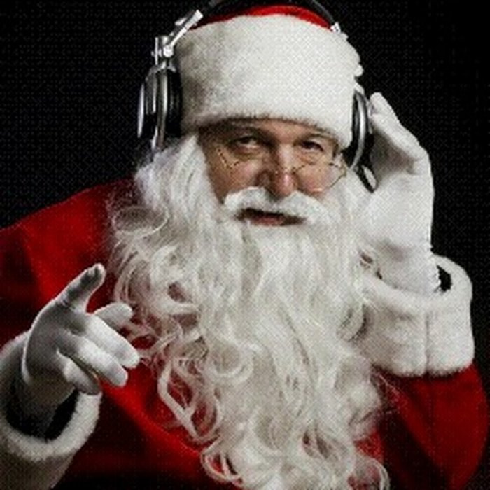 Санта с телефоном
