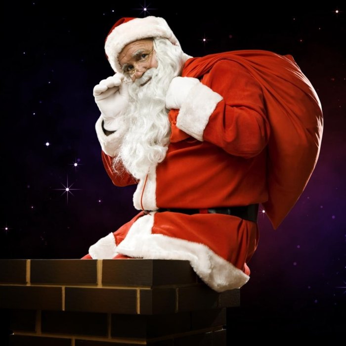 Дед Мороз с ноутбуком