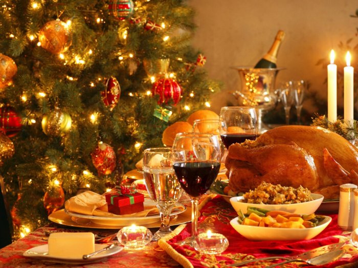 Декор новогоднего стола