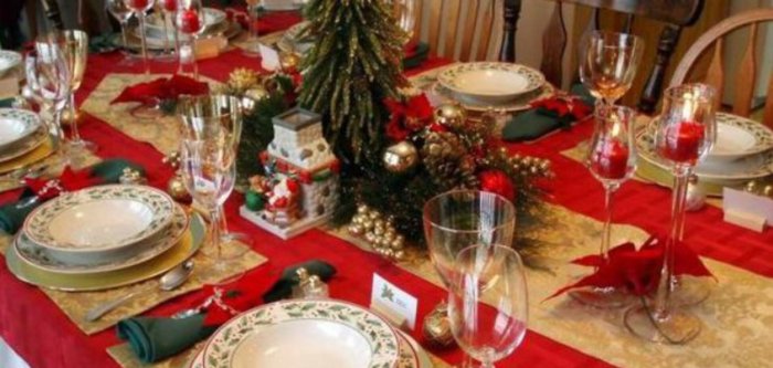 Сервировка новогоднего стола