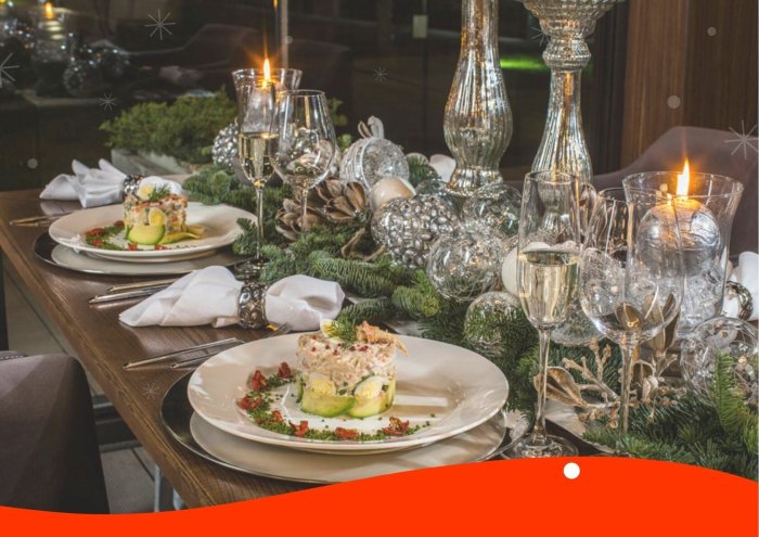 Сервировка новогоднего стола