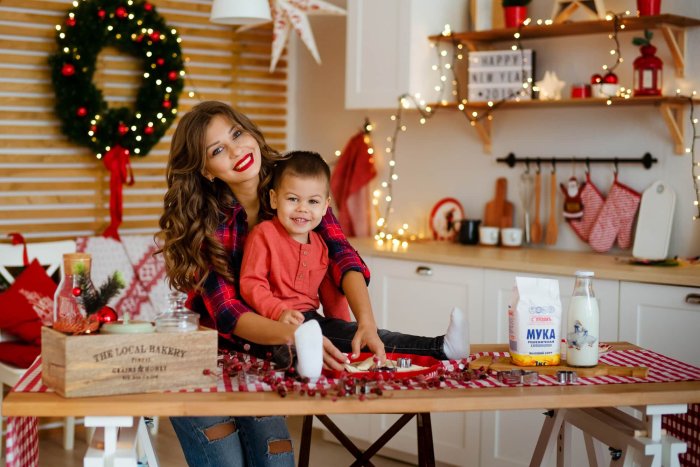 Новогодняя фотосессия семейная
