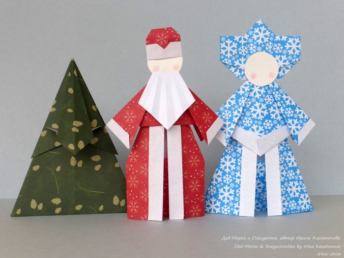 Вязанае дед Мороз и Снегурочка