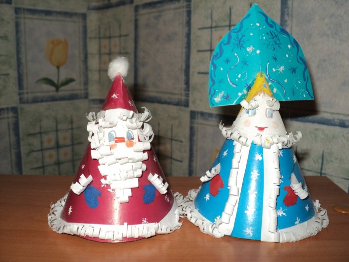 Поделка Снегурочка из бумаги