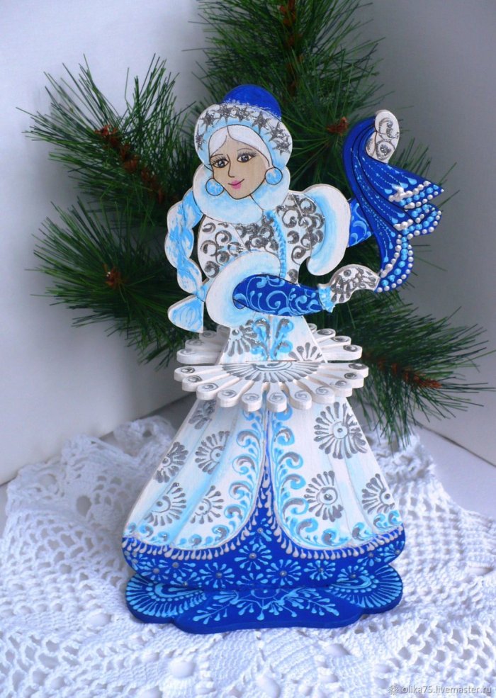 Поделки к новому году Снегурочка