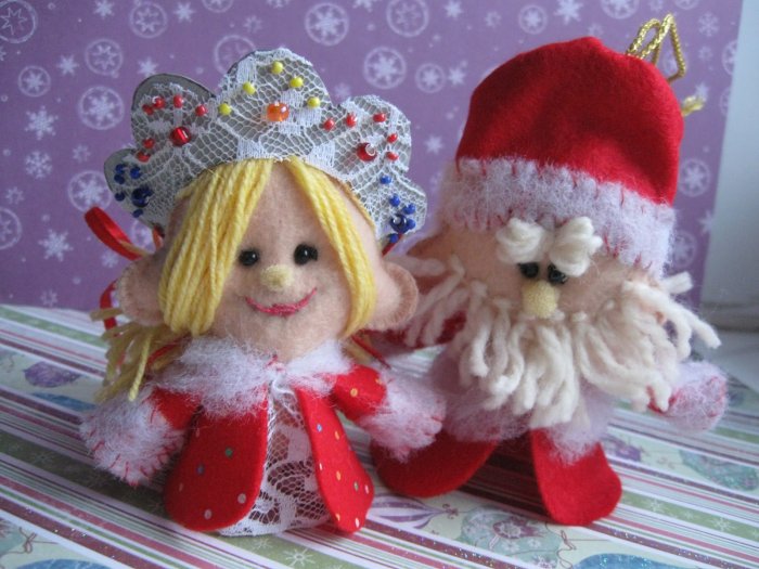 Елочная игрушка из нетрадиционных материалов