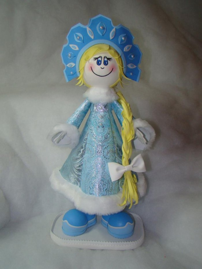 Елочные игрушки из фетра дед Мороз