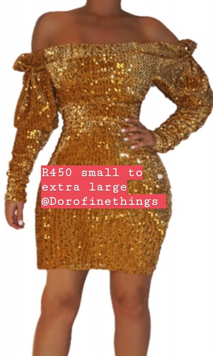 Вечернее платье с пайетками