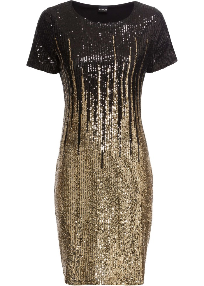 Платье с цветными пайетками