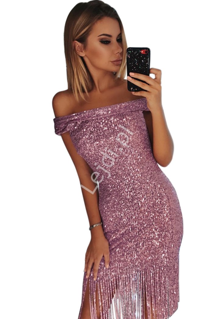 Платье с пайетками