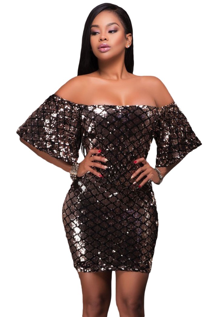 Платье с пайетками