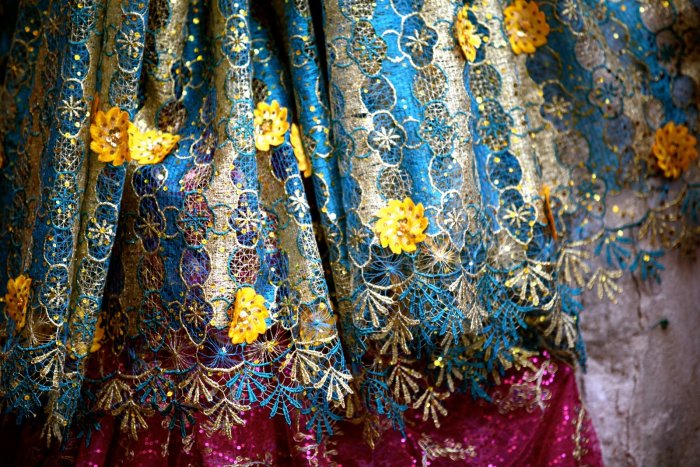 Платье снежинки