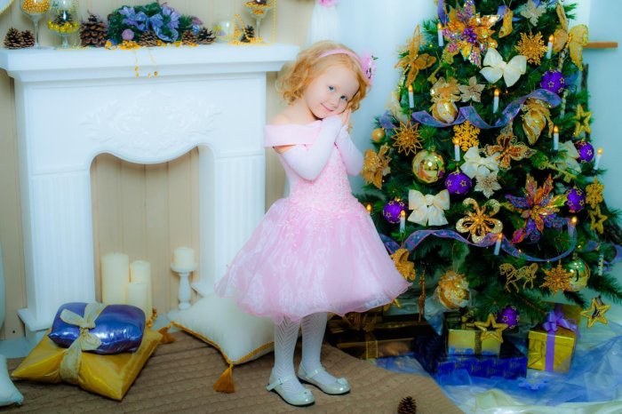 Детское новогоднее платье