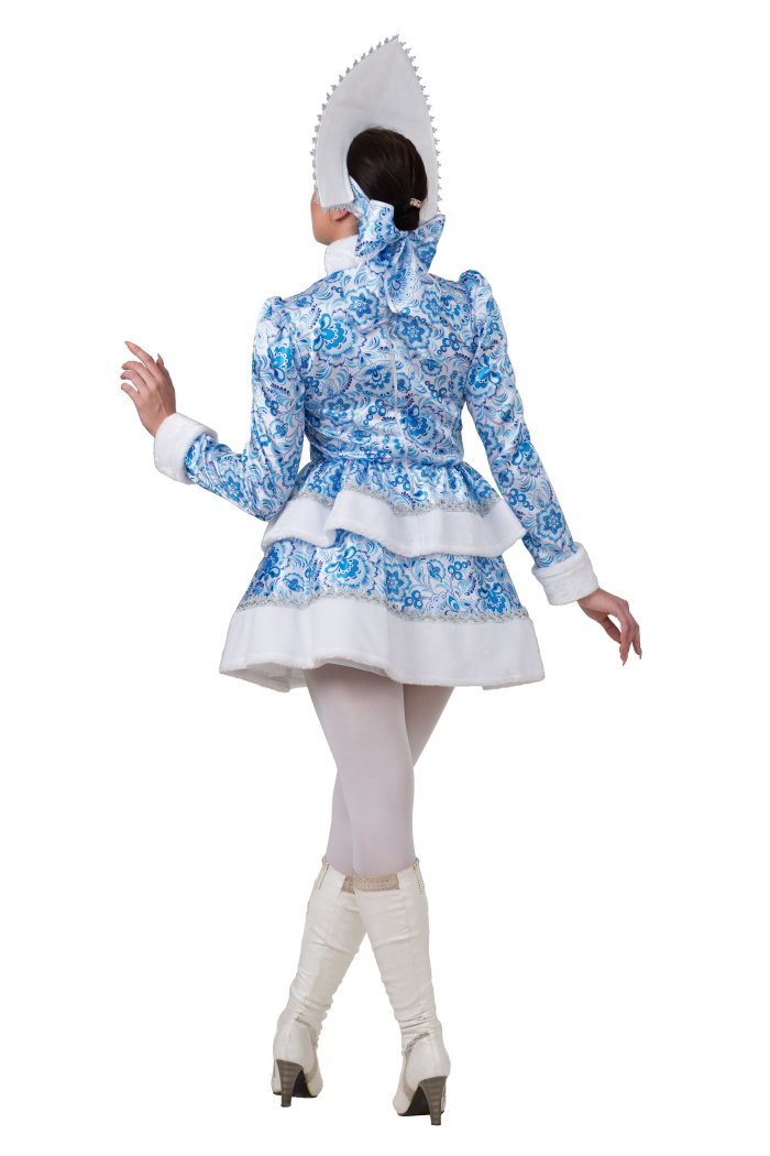 Снегурочка Гжель батик костюм