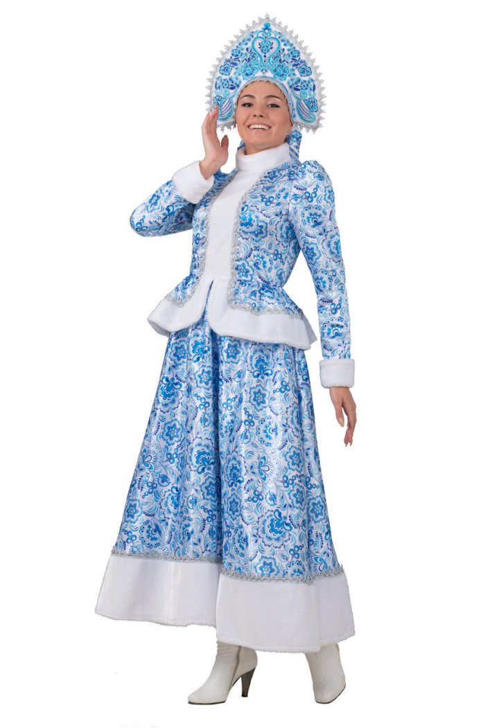 Костюм Снегурочка внучка батик