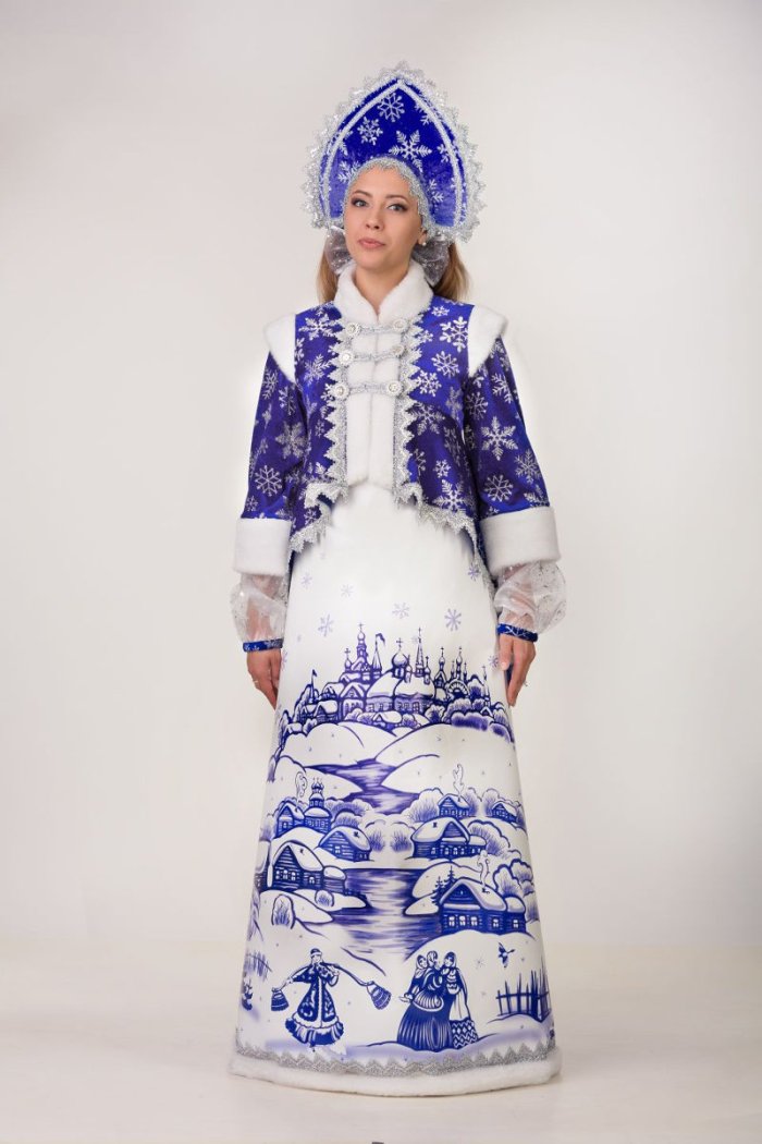 Жемчужная Снегурочка батик