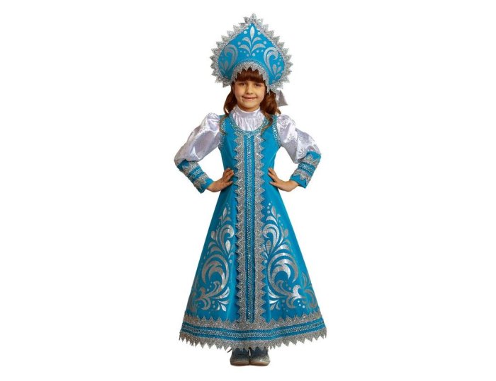 Новогодний костюм батик Снегурочка