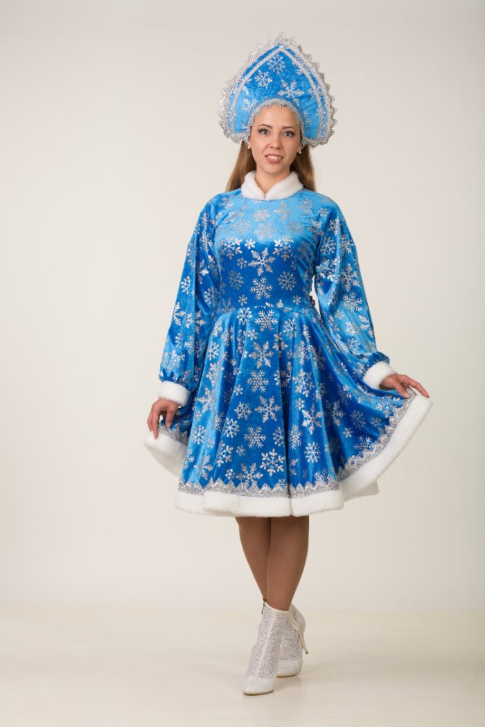 Платье Снегурочки красное