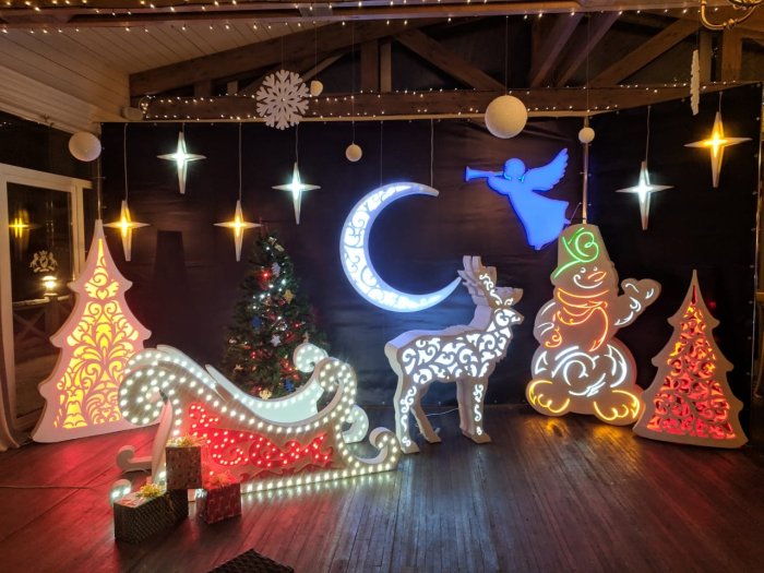 Новогодние фотозоны в ТЦ