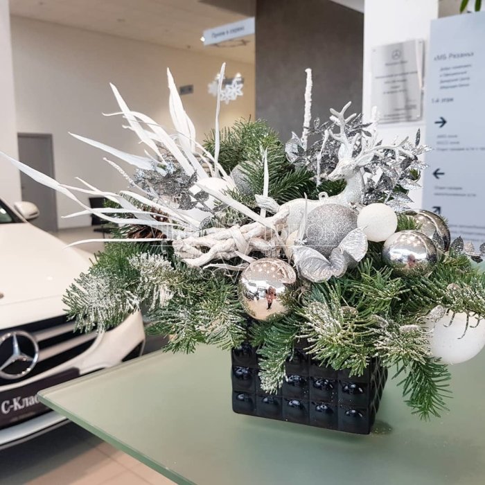 Стильные новогодние композиции