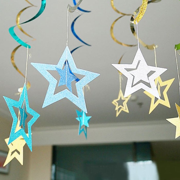 Новогоднее украшение потолка