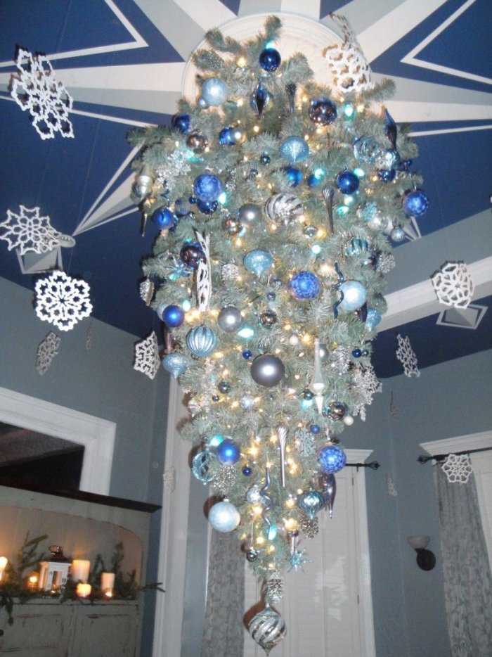 Новогоднее украшение потолка