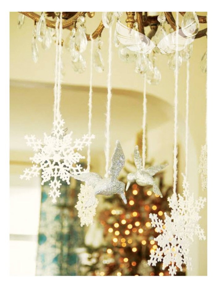 Украсить потолок к новому году