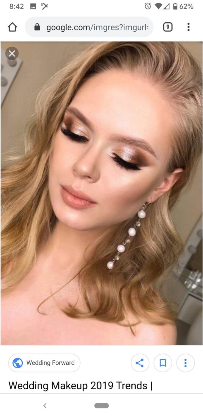 Свадебный макияж для блондинок