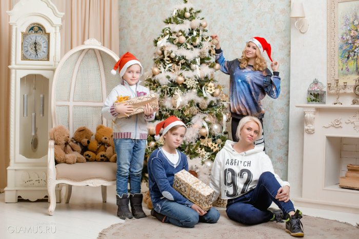 Макияж на новогоднюю фотосессию беременной